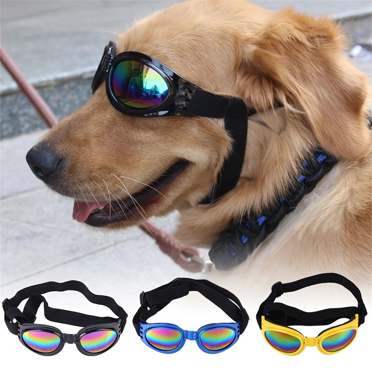 Cool Foldable Pet Sunglasses - Dog Glasses for Outdoor and Sun Protection - Pet Accessories for Dogs & Cats