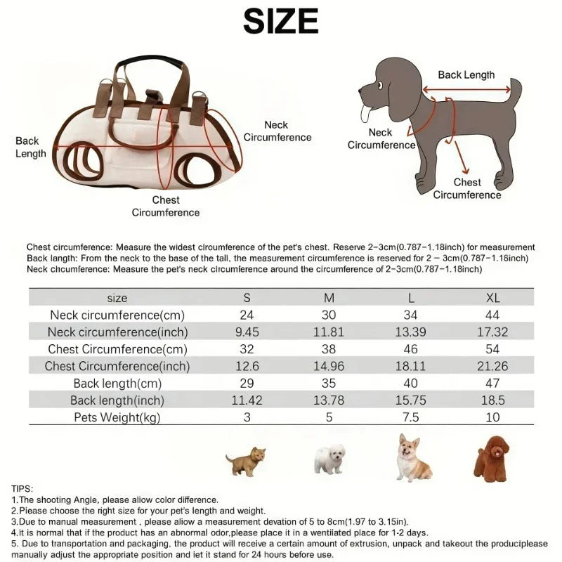 Bolsa canguru transportadora para pets — vista 6