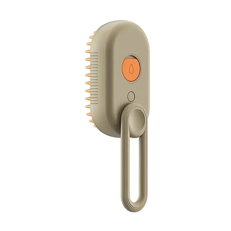 Escova a vapor elétrica para pets — variante na cor bege
