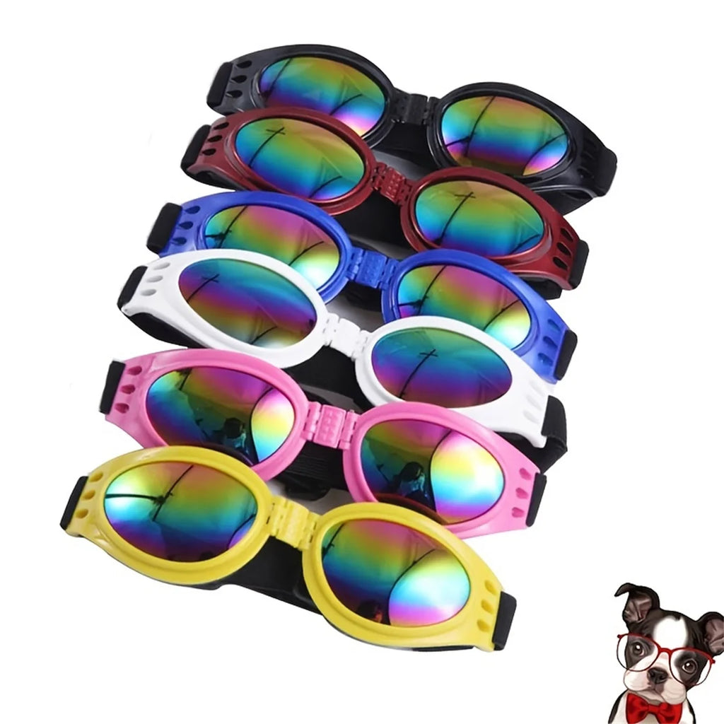 Cool Foldable Pet Sunglasses - Dog Glasses for Outdoor and Sun Protection - Pet Accessories for Dogs & Cats