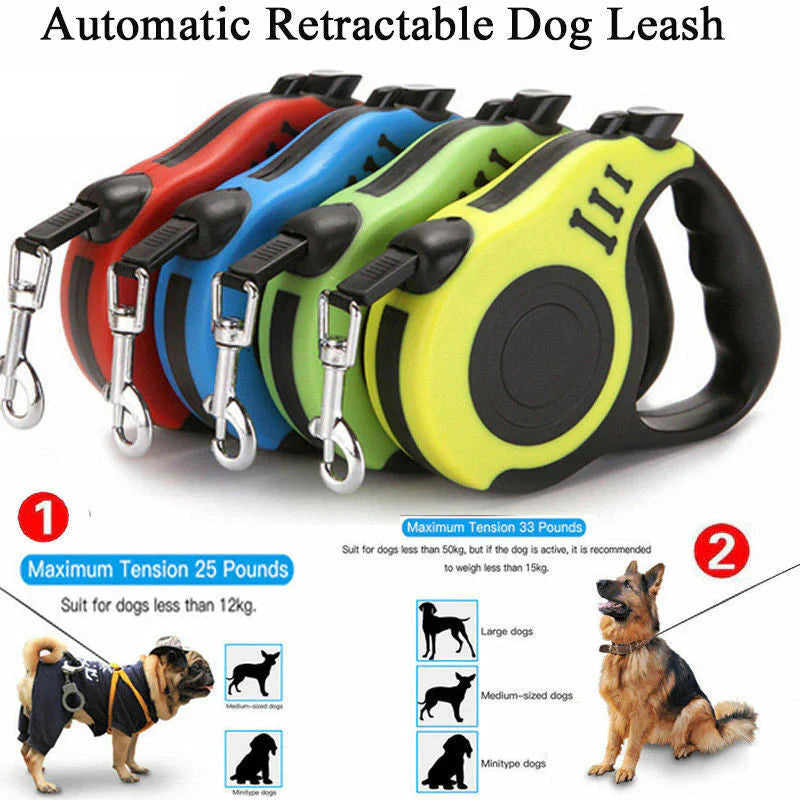 Guia retrátil automática para cães — foto principal do produto