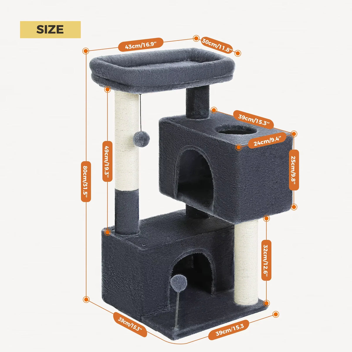 Árvore para gatos grandes — vista 4